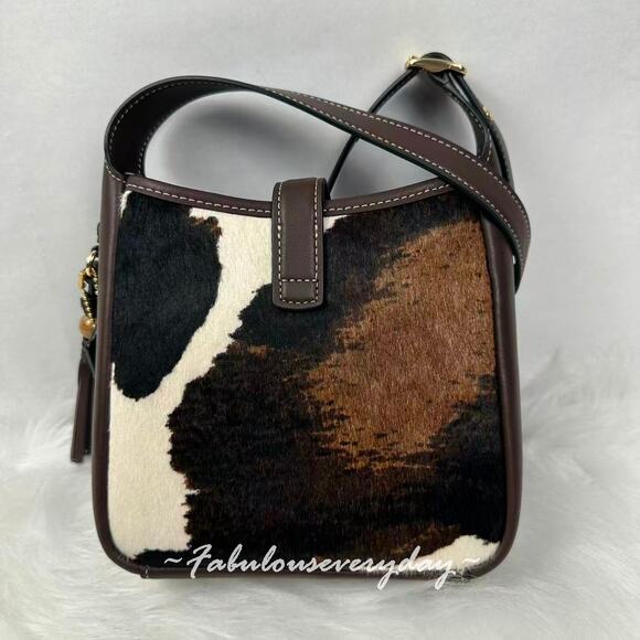 Coach Hadley Mini Crossbody Bag With Cow Print And Tassel CCE14 NWT - Picture 3 of 10